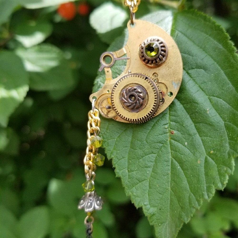 Unique steampunk necklace